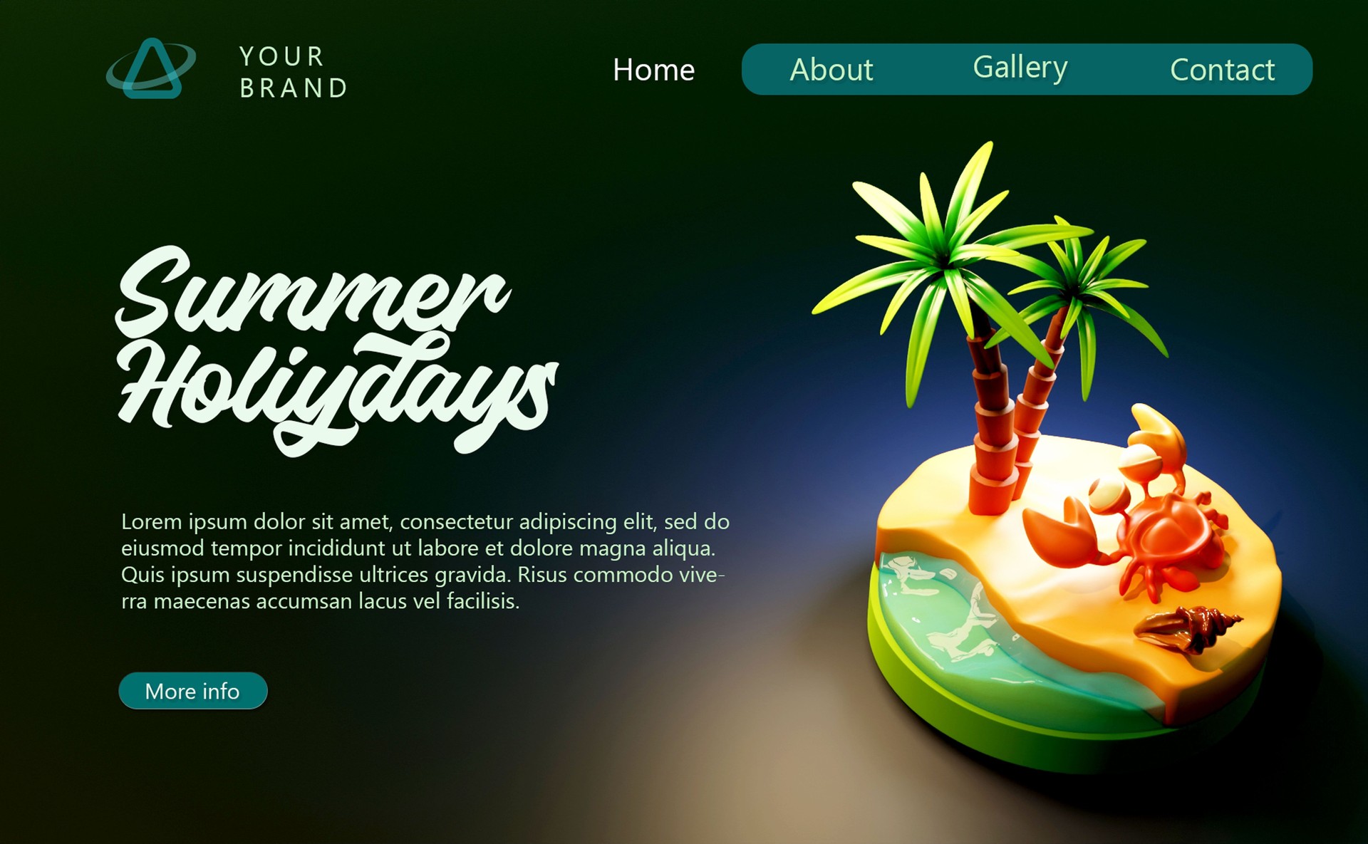 event discount summer holidays template